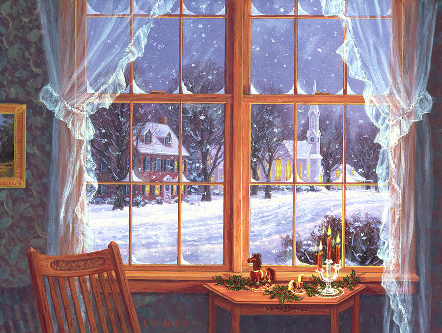 Winter Windows Painting by Randy Van Beek - Fine Art America