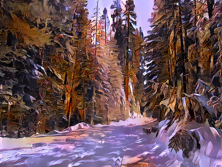 Winter Digital Art - Winter Wonderland by Artly Studio Winter Digital Art - Winter Wonderland by Artly Studio