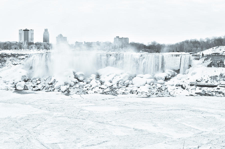 Winter wonderland at Niagara Photograph by Nick Mares