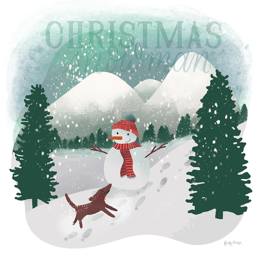 Christmas Drawing - Winter Wonderland Iv by Becky Thorns