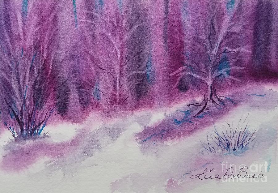 Winter wonderland Painting by Lisa Debaets