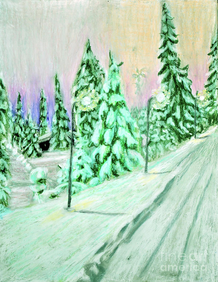 Winter Wonderland Pastel by Lori Moon