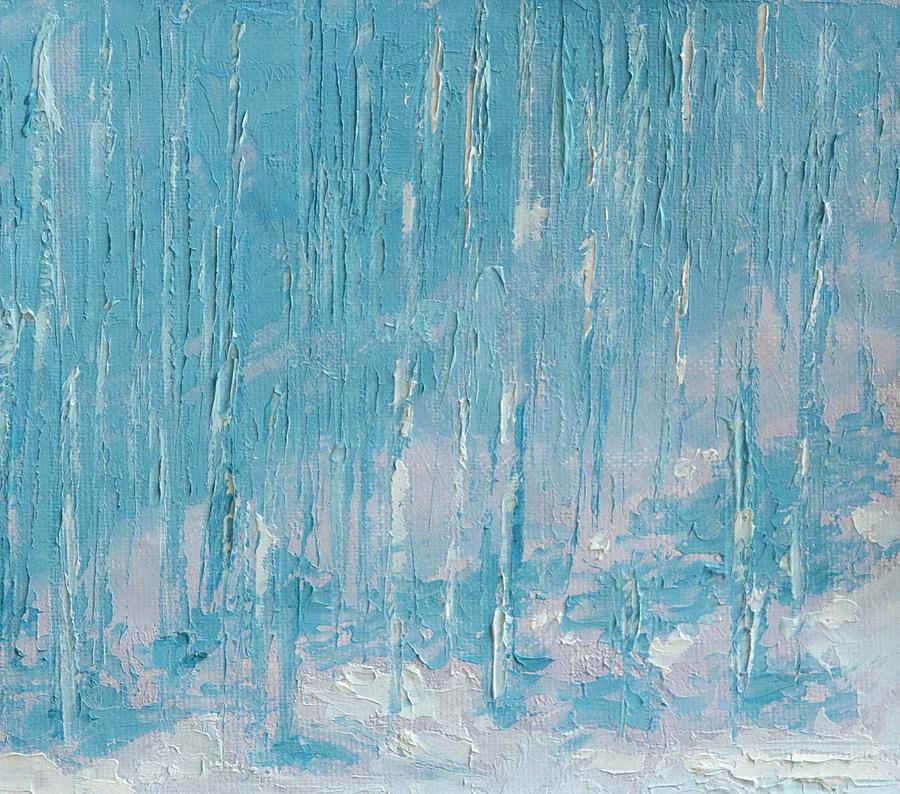Winter Woods Painting by TWard