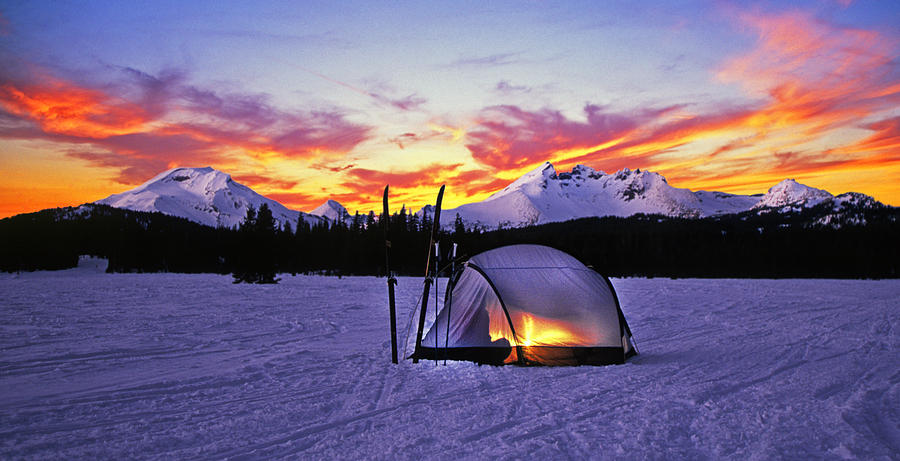 Wintere Camping In The Cascade Range Photograph