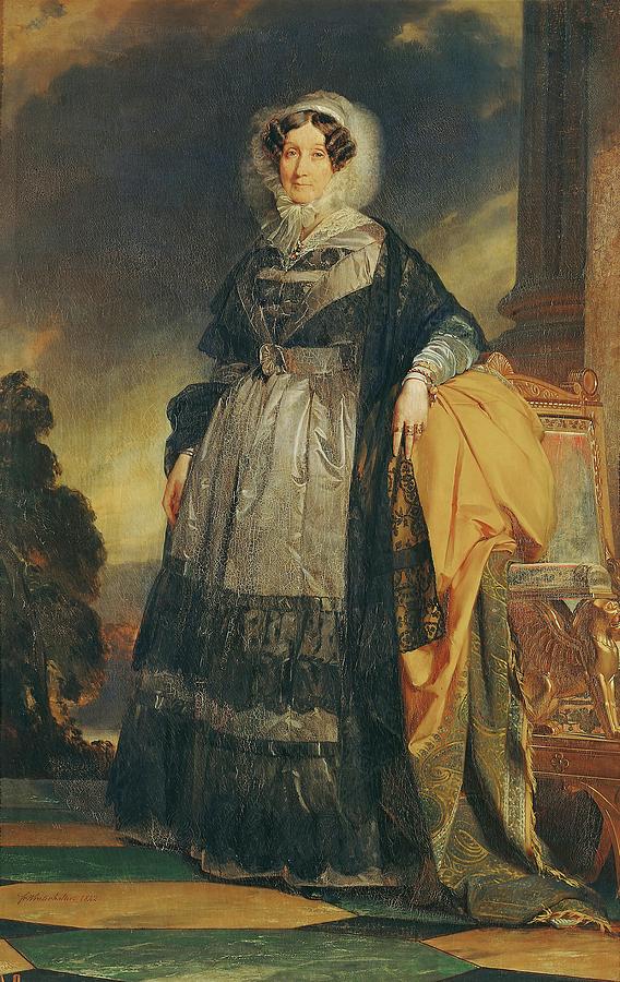 WINTERHALTER, FRANZ XAVER Madame Adelaide dOrleans -1777-1847-,daughter of Philippe Egalite. Painting by Franz Xaver Winterhalter -1805-1873- WINTERHALTER, FRANZ XAVER Madame Adelaide dOrleans -1777-1847-,daughter of Philippe Egalite. Painting by Franz Xaver Winterhalter -1805-1873-