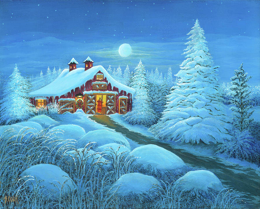 Winterland Painting By Bonnie B Cook Fine Art America