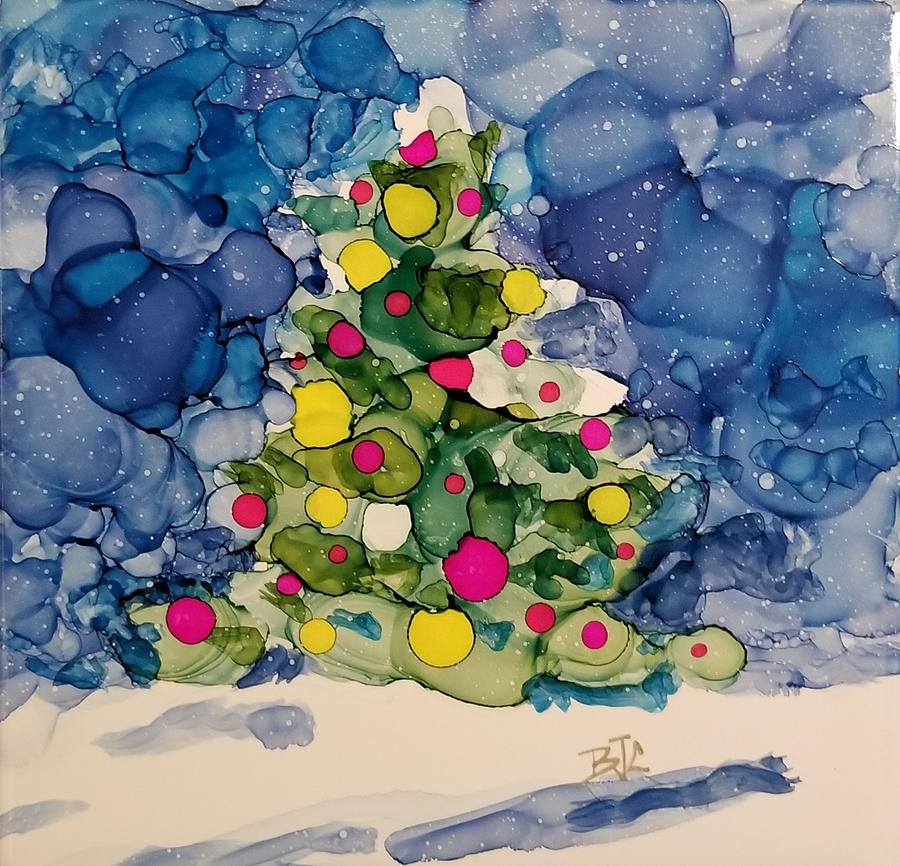 Winters Christmas Painting by Billie Colson