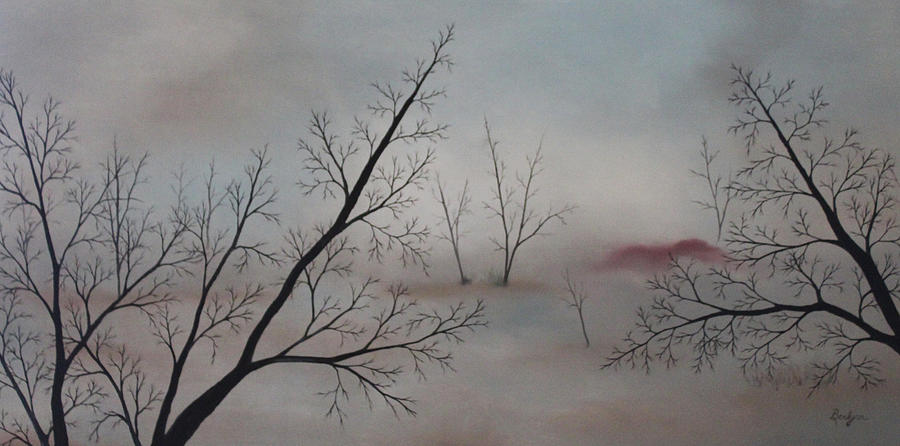Winters Edge Painting by Berlynn