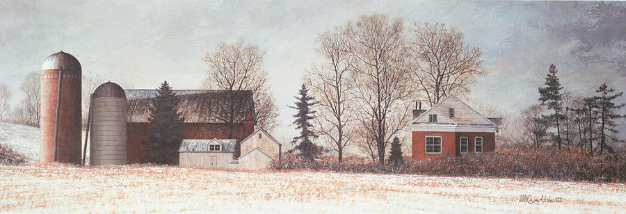 Winters Morning Painting by David Knowlton