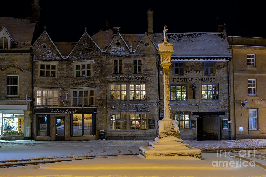 Winters Night in Stow Photograph by Tim Gainey