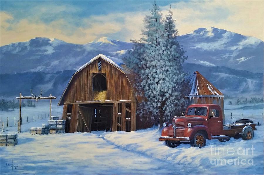 Winters Rest Painting by Paul K Hill