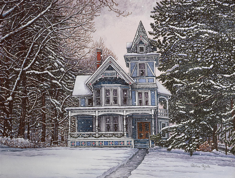 Wintry Day Painting by Thelma Winter