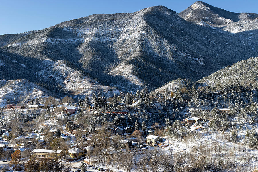Wintry Manitou Springs Colorado Photograph by Steven Krull
