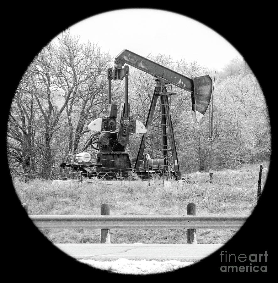 Wintry Pumpjack Photograph by Imagery by Charly