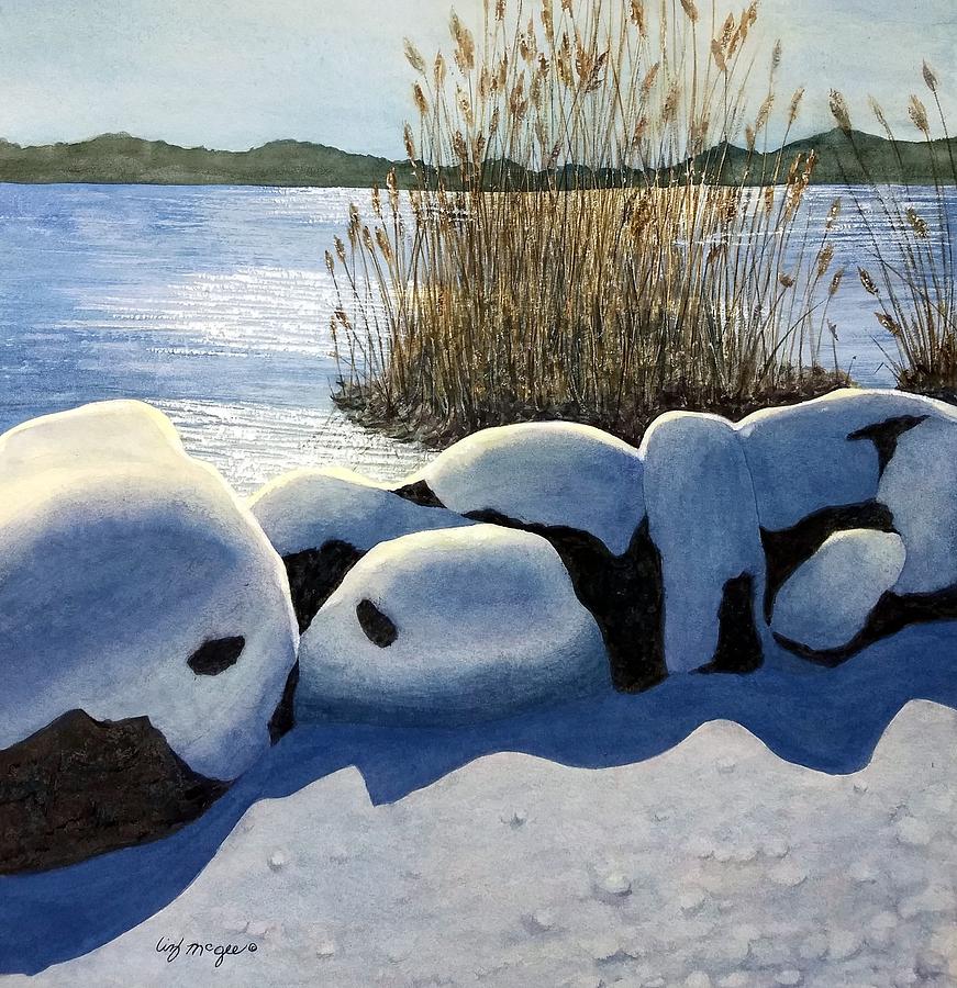 Wintry Sheen Painting by Lizbeth McGee