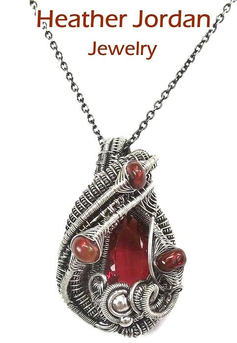 mexican fire opal necklace