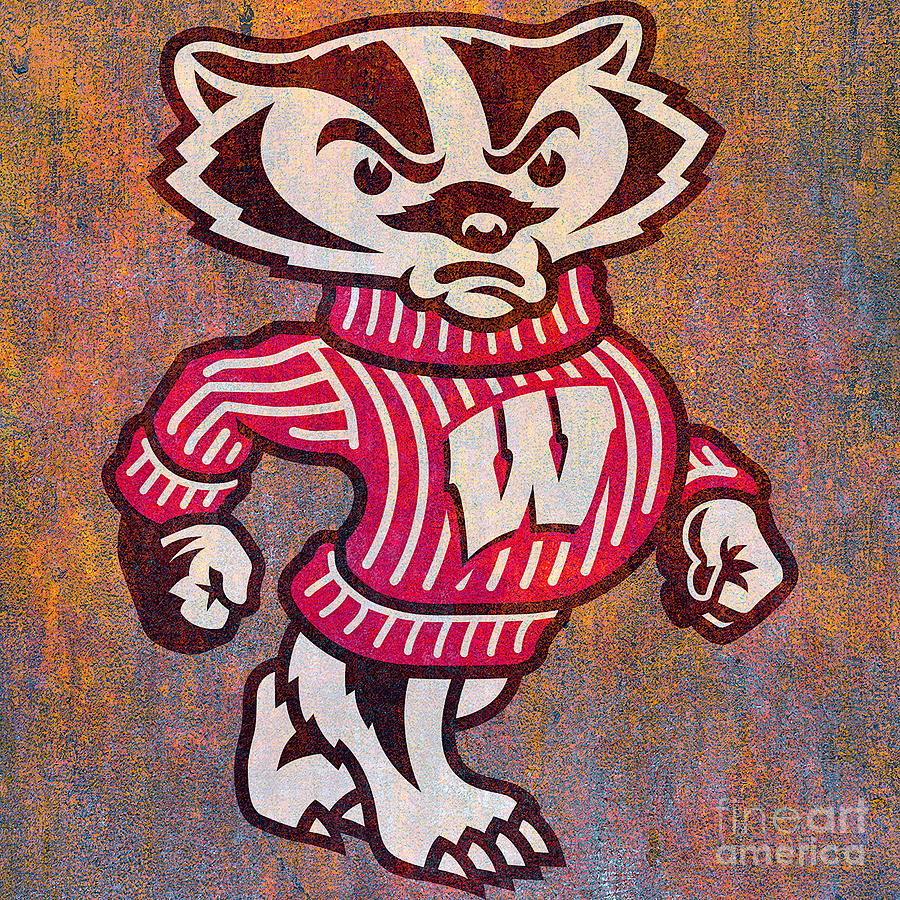 Wisconsin Badgers Digital Art by Steven Parker