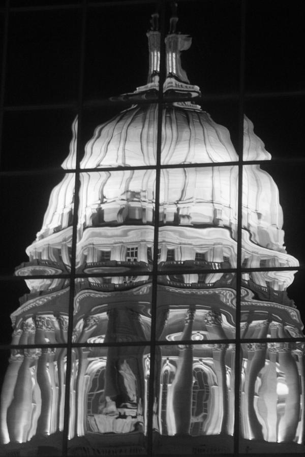 Wisconsin Capitol Dome Reflection Photograph by Callen Harty