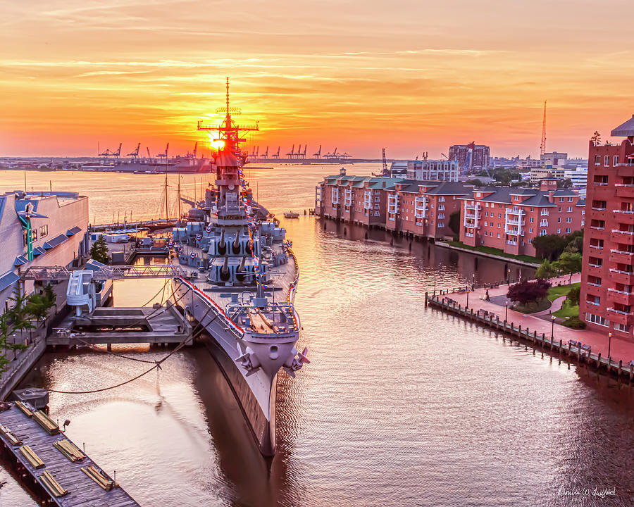 USS Wisconsin Photograph by Donna Twiford