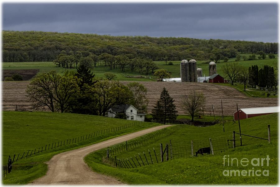 Wisconsin Farm In The Spring Photograph