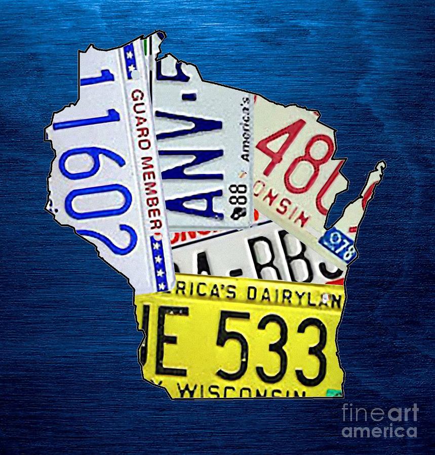Wi Mixed Media - Wisconsin by Mikebimages