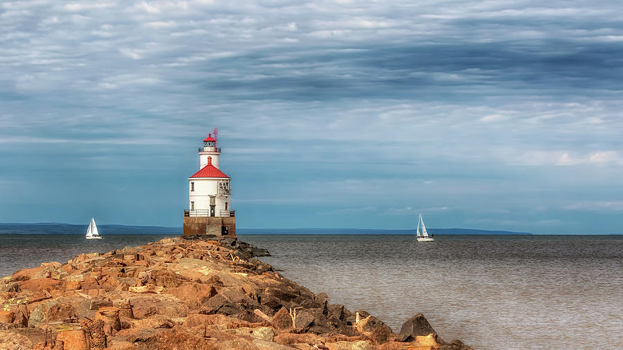 Wisconsin Point Lighthouse Photograph by Susan Rissi Tregoning