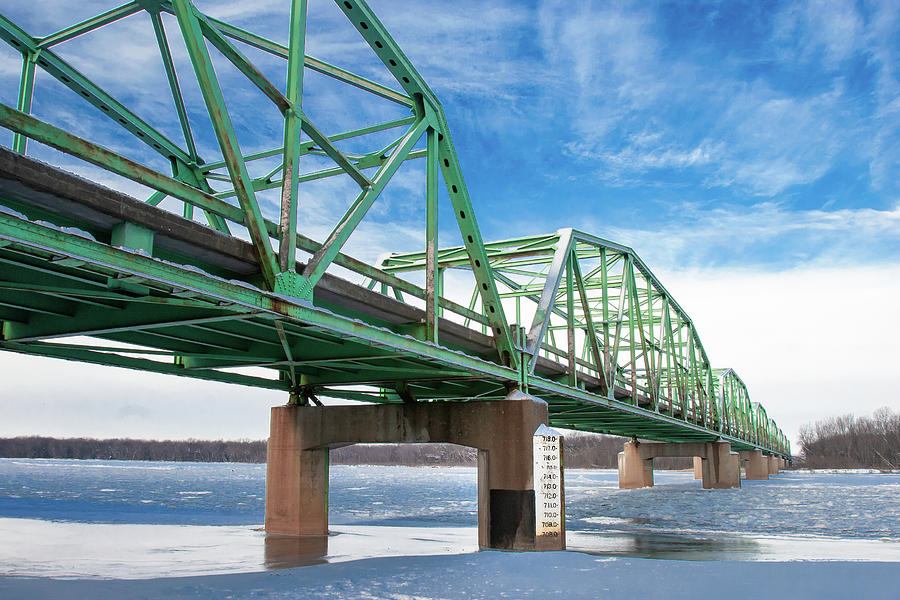 Wisconsin River Bridge Photograph by Todd Klassy