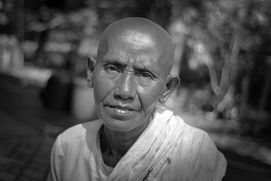 Cambodia Photograph - Wisdom by Peter Davidson
