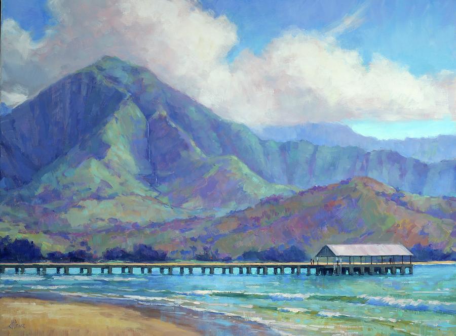 Mountain Painting - Hanalei Wish You Were Here by Jenifer Prince