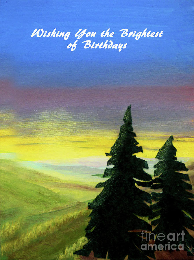 Wishing You the Brightest of Birthdays 300 Painting by Sharon Williams Eng
