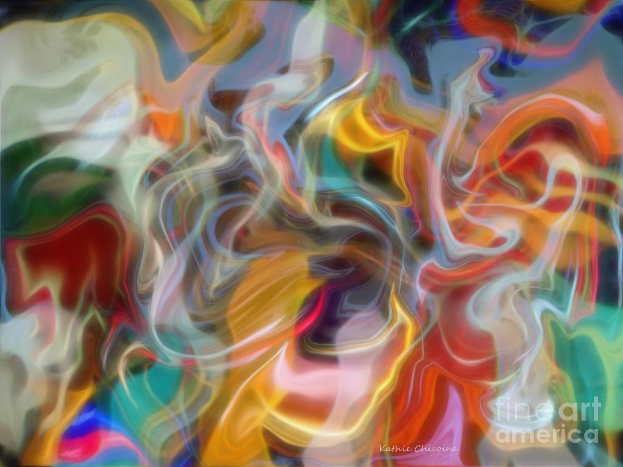 Wisps of Color Digital Art by Kathie Chicoine