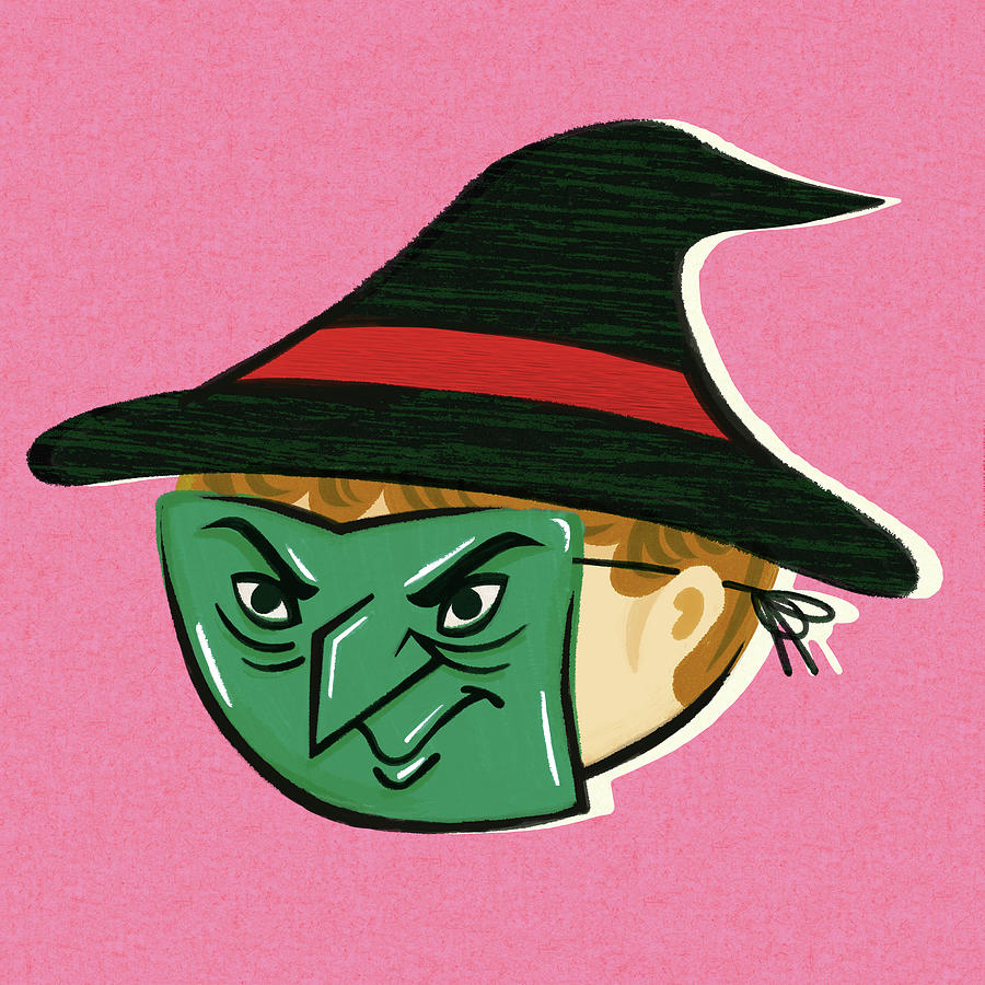 Halloween Drawing - Witch Costume by CSA Images