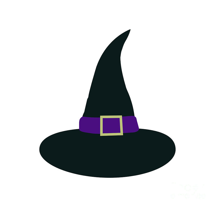 Witches Hat Halloween Digital Art by David Millenheft