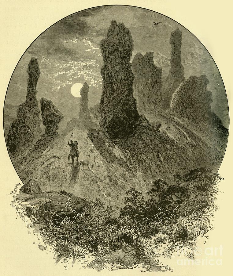 Witches Rocks Drawing by Print Collector