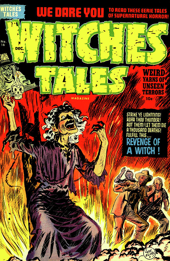 Witch Painting - Witches Tales #16 Revenge of a Witch! by Lee Elias
