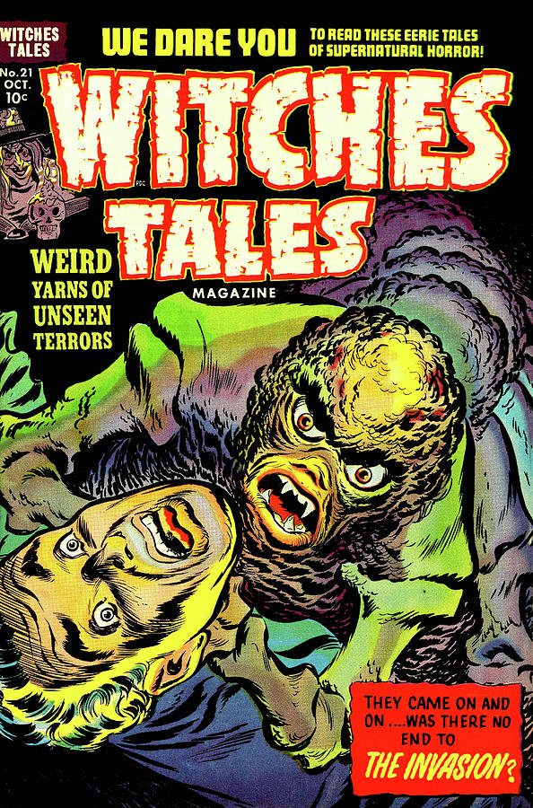 Witches Tales #21 The Invasion? Painting by Lee Elias