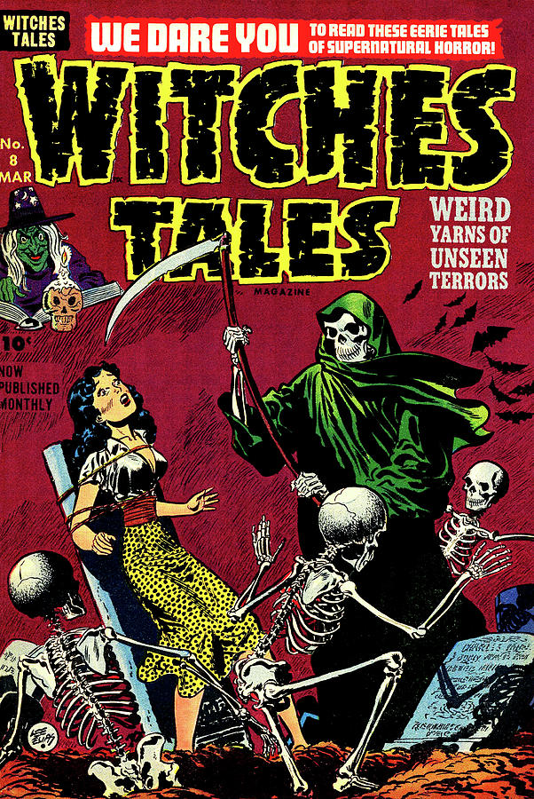 Witches Tales #8 Painting by Lee Elias
