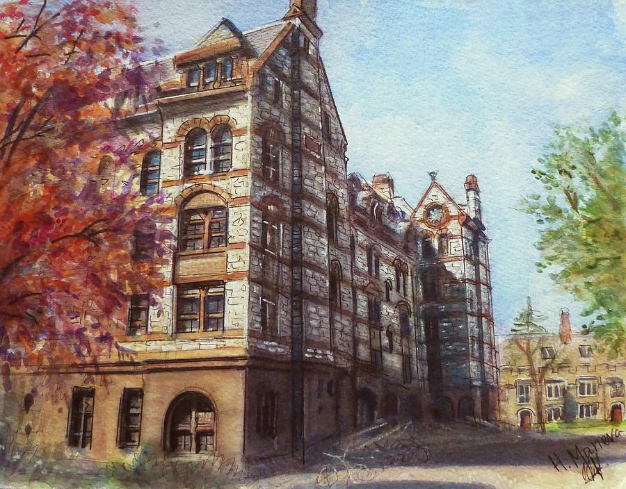 Witherspoon Hall, Princeton University Painting by Henrieta Maneva