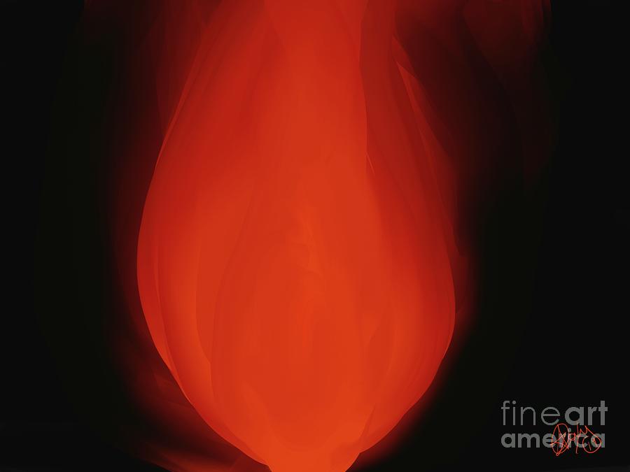 Within The Flame Painting by Roxy Riou
