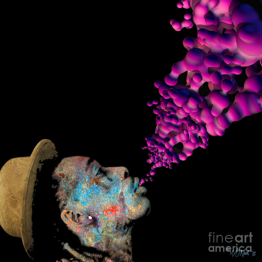 Portrait Digital Art - Wiz Khalifa 1 by Walter Neal