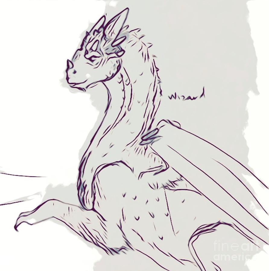 Dragons Digital Art - Wizard by Marisa Fife Dragons Digital Art - Wizard by Marisa Fife