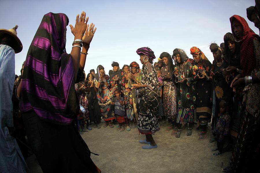 Wodaabe Women Dancing In A Circle Photograph by Timothy Allen