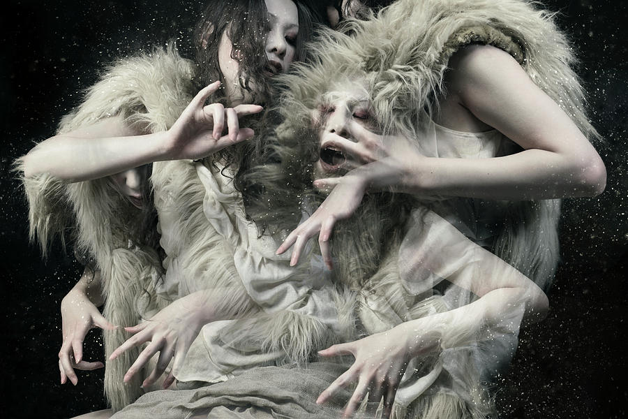 Fantasy Photograph - Wolf Daughters by Kiyo Murakami