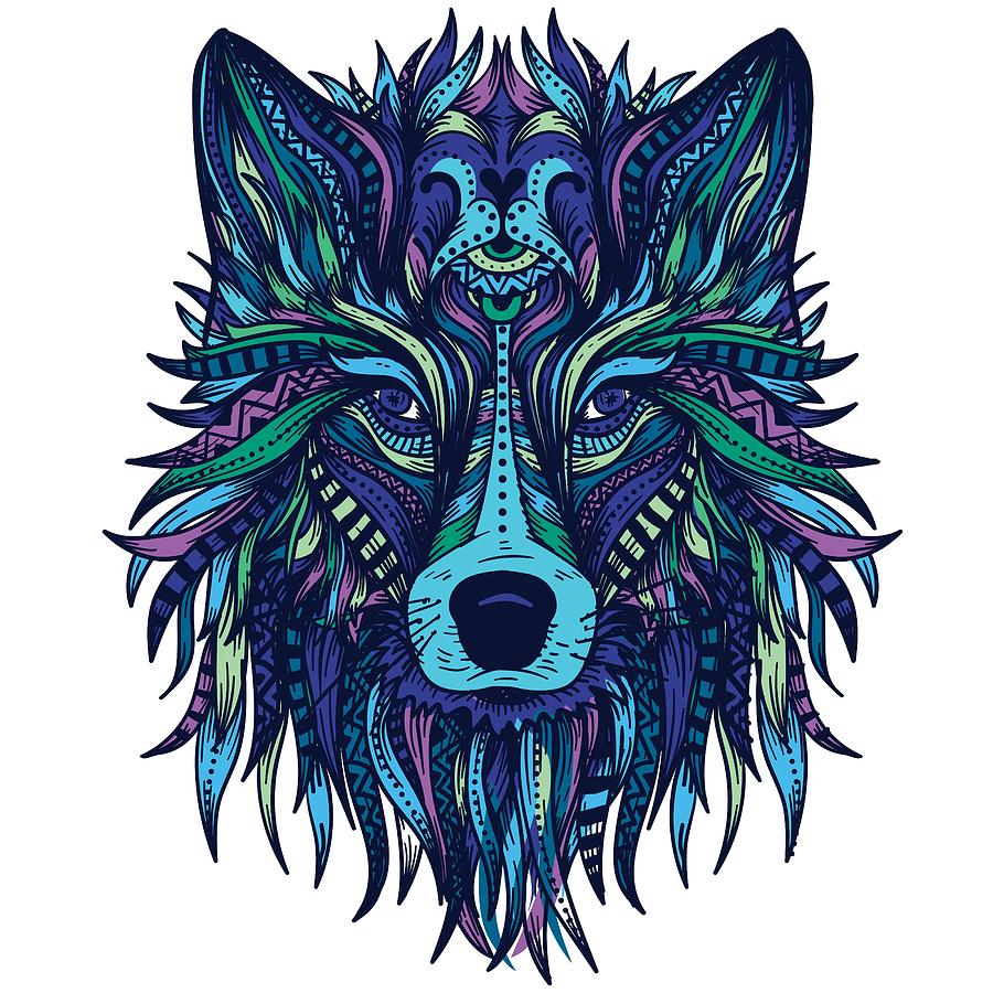 wolf illustration