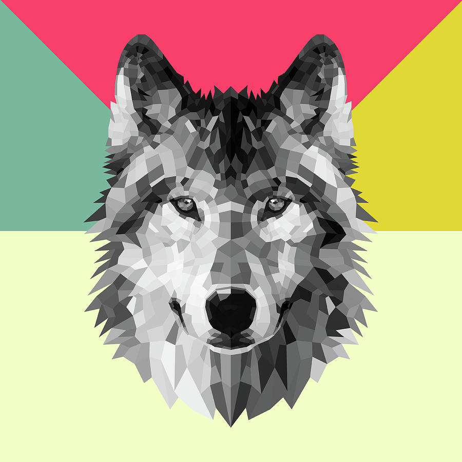 Nature Digital Art - Wolf by Naxart Studio