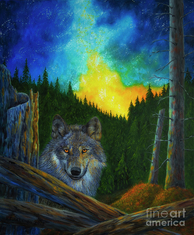 Magic Painting - Wolf by Veikko Suikkanen