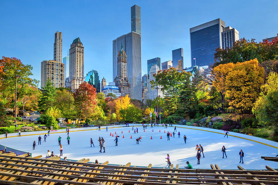 Wollman Rink, Central Park, Nyc by Claudia Uripos