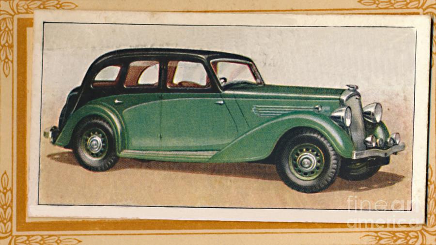 Wolseley 25 Super Six Saloon, C1936 Drawing by Print Collector