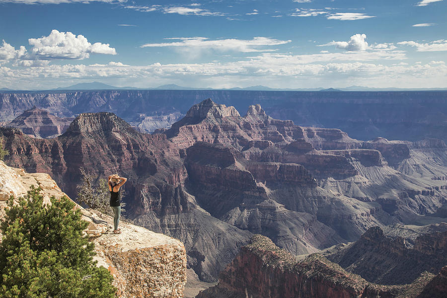 Woman At Grand Canyon Photograph by Michael Just