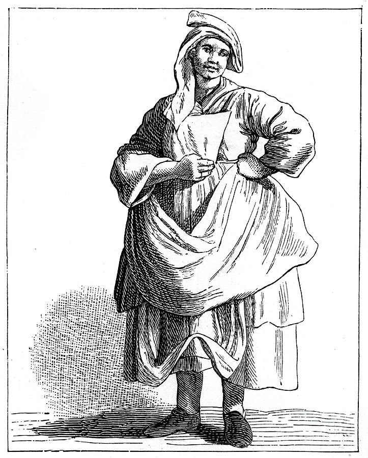 Woman Dealing In Old Hats Drawing by Print Collector